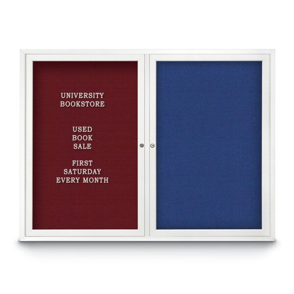 Corkboard, 96"x48", Deep Burgundy/Satin